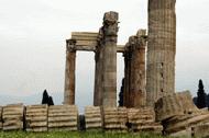 A walking tour through Athens reveals numerous ancient Greek sites.